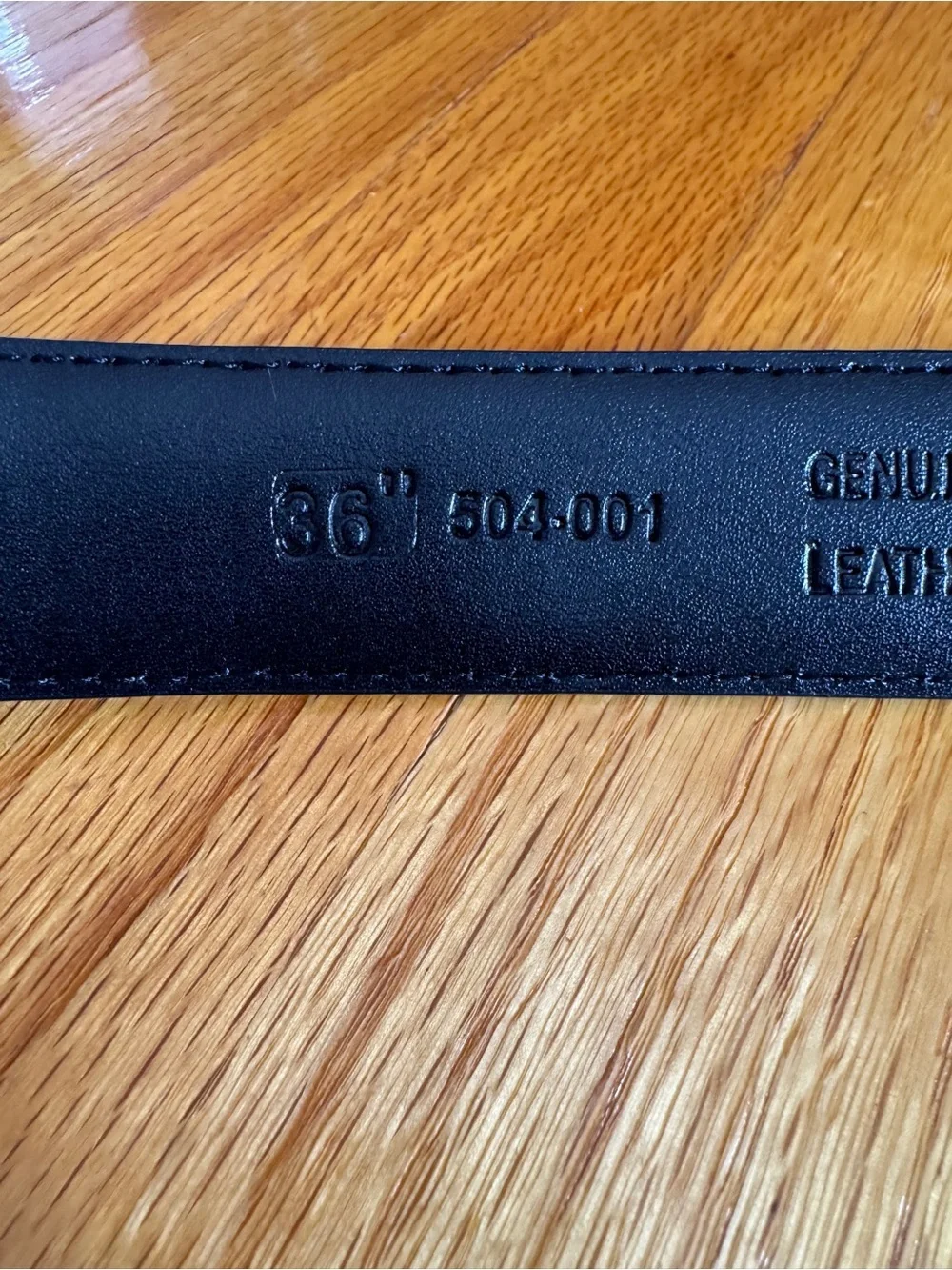 NWT Stacy Adams Men’s Black Leather Dress Belt Size 36 SA504-001
